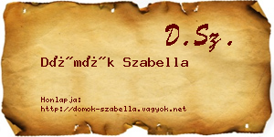 Dömök Szabella névjegykártya